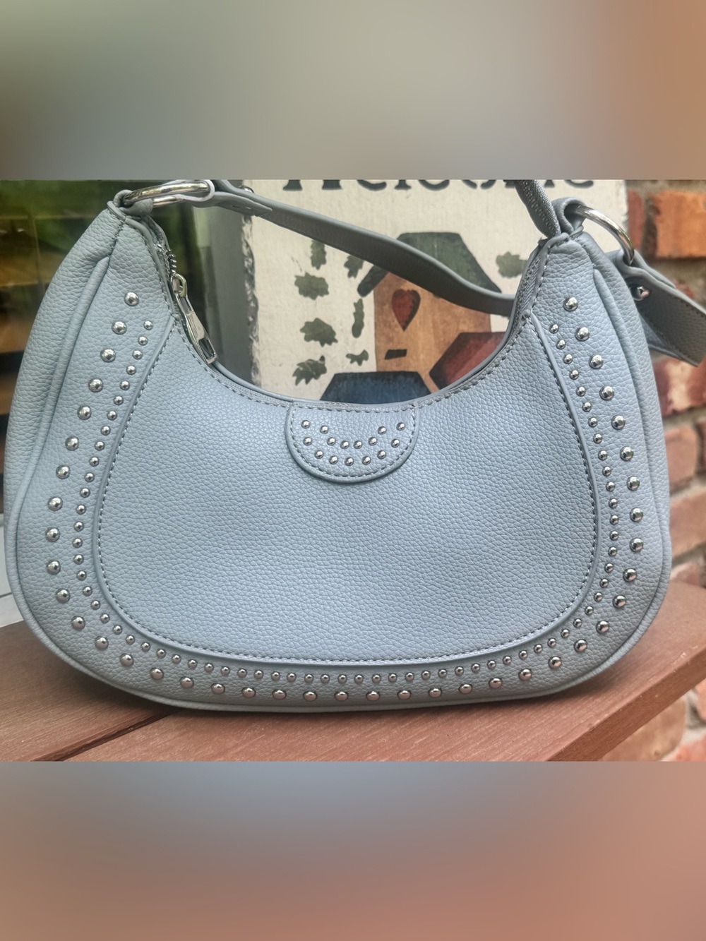 Zou Bijou Vegan Leather Studded Shoulder Bag – NWT